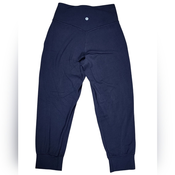 Lululemon Align High Rise Cropped Joggers Womens 4 Black - Picture 2 of 11